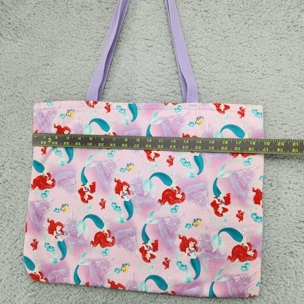 Little Mermaid Ariel Themed Tote Bag Shoulder Bag Custom Handmade